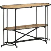 vidaXL Table console 110x42x76 cm bois massif de manguier brut