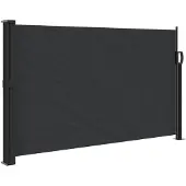 vidaXL Store latéral extensible noir 117x300 cm