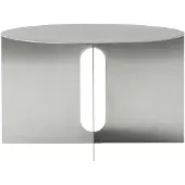 Audo Copenhagen Androgyne Table Ø63 Brushed Steel