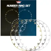 Bull's BULL´S Zahlenring Set aus Metall - Gold Silber Weiß