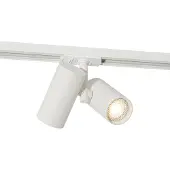 QAZQA Rail moderne monophasé blanc - 2 spots - Iconic Scopio