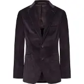 Hackett London pour homme. HM470544 Blazer en cordon extensible marron (34/32), Casuel, Fête, Coton, Classique