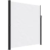 vidaXL Marquise latérale extensible Blanc 220x600 cm