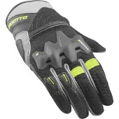 Bogotto Xatran Perforé Noir Gris Neon Yellow Gants Taille XS