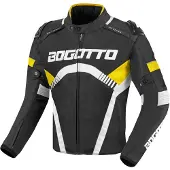Bogotto Boomerang Imperméables Noir Yellow Blouson Textile Taille L