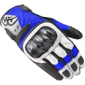 Berik LDX Ladies Black White Blue Motorcycle Gloves Taille L