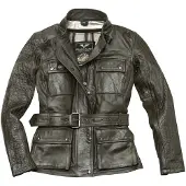 Black-Cafe London Madrid Veste en cuir de moto dames