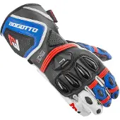 Bogotto Monza Perforé Bleu Blanc Rouge Gants Taille S