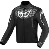 Berik Camo Street Black White Waterproof Textile Motorcycle Jacket Taille 56