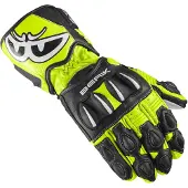 Berik Thunar Evo Black Yellow Motorcycle Gloves Taille XS