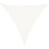 vidaXL Voile d'ombrage HDPE Triangulaire 3,6 x 3,6 x 3,6 m Blanc