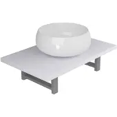 vidaXL Ensemble de meubles de salle de bain 2 pièces en céramique blanche