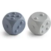 Mushie Pop-It cubes Tradewinds/Stone 2 pcs