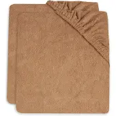 Jollein Housse de Matelas à Langer Jollein Badstof Biscuit (2-Pack)