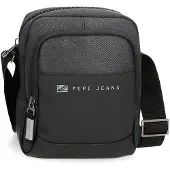 Pepe Jeans pour homme. 7125331 Sac messager Jarvis noir -17x22x8cm (OSFA), Casuel, Polyester