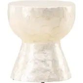 Ebuy24 Sandön table d’appoint Ø40 cm beige.