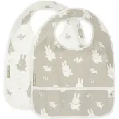Jollein Lot De 2 Bavoirs Imperméables Miffy Snuffy Olive Green - Jollein