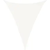 vidaXL Voile d'ombrage 160 g/m² Blanc 3x4x4 m PEHD