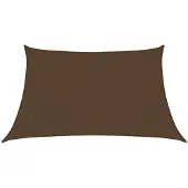 vidaXL Voile d'ombrage 160 g/m² Marron 3/4x2 m PEHD