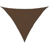vidaXL Voile d'ombrage 160 g/m² Marron 5x5x6 m HDPE