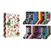 Happy socks Chaussettes 'Adventskalender' mélange de couleurs