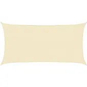 vidaXL Voile d'ombrage 160 g/m² Crème 4x7 m HDPE