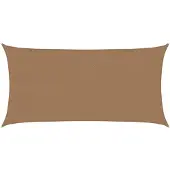vidaXL Voile d'ombrage 160 g/m² Taupe 2,5x5 m PEHD