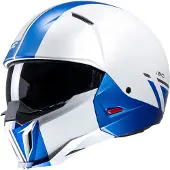 HJC I20 Batol Blanc Bleu MC2SF Casque Jet Taille S