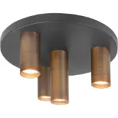 Highlight Plafonnier 4 lumières Perugia bronze