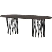 Venture Home Stone table de salle à manger 100x220cm noir, marron.