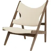 Audo Copenhagen Knitting Lounge Chair Textile Walnut | Logan Jasmine