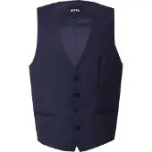 BOSS Gilet de costume 'Huge' bleu marine