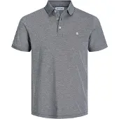 Jack & Jones T-Shirt 'JJEPaulos' gris chiné / blanc