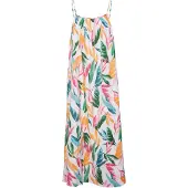 Vero Moda Robe d’été 'Kleo' vert / orange / framboise / blanc