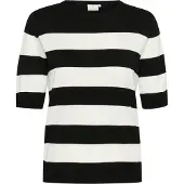 Kaffe Pull-over 'KA Mala' noir / blanc