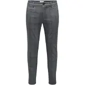 Only & Sons Pantalon chino 'ONSMark' bleu nuit / taupe / gris foncé