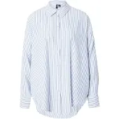 Vero Moda Chemisier 'NORA' bleu / blanc