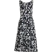 Vera Mont Robe noir / blanc
