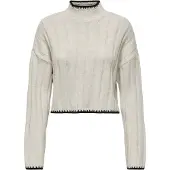 ONLY Pull-over 'ONLCHICK STITCH' beige / noir