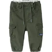 Name it Pantalon 'Ben' vert foncé