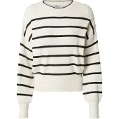 ONLY Pull-over 'ONLIBI' beige clair / noir