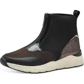 Tamaris Bottines marron / or rose / noir