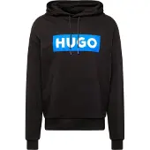 HUGO Sweat-shirt 'Nalves' azur / noir / blanc cassé