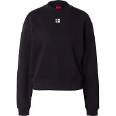 HUGO Sweat-shirt 'Daxandria' noir / blanc