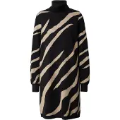 Object Robes en maille 'Ray' beige / noir