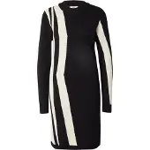 Object Robes en maille 'OBJRay' beige / noir
