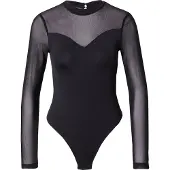 Pieces Shirtbody 'PCMILLY' noir