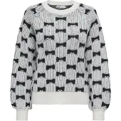 ONLY Pull-over noir / blanc