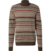 Blend Pull-over beige / moka / rouge rouille