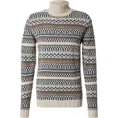 Blend Pull-over beige / camel / bleu marine
